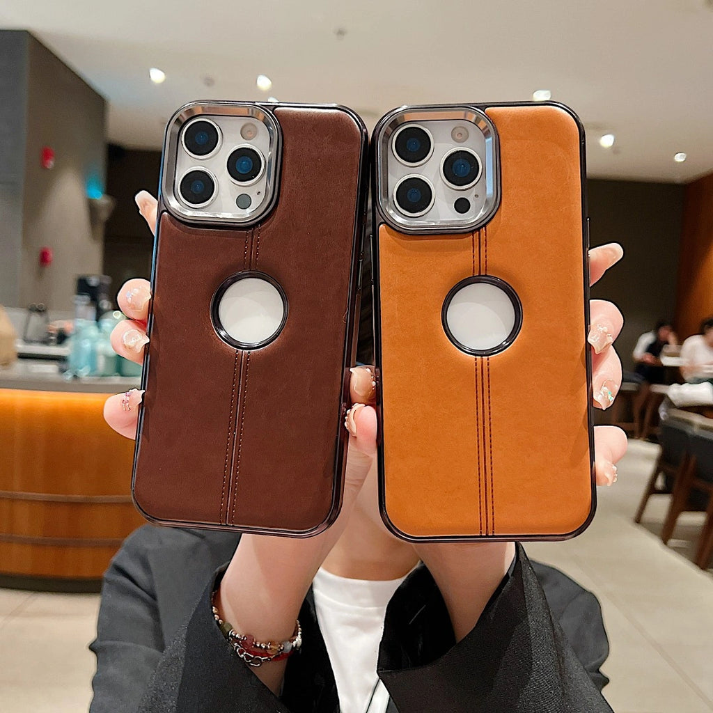 Retro Grip Premium Leather Phone Case