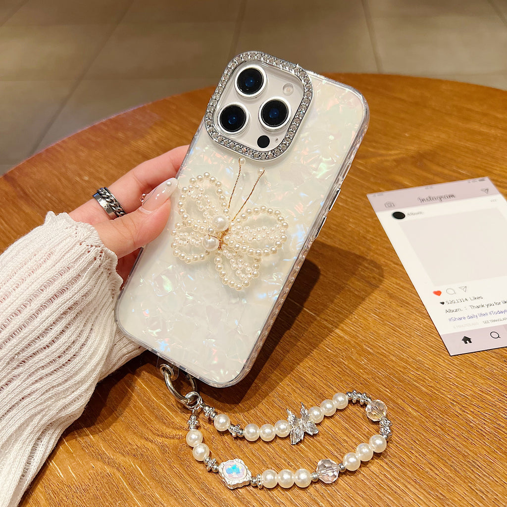 Colorful Pearl Butterfly iPhone Case