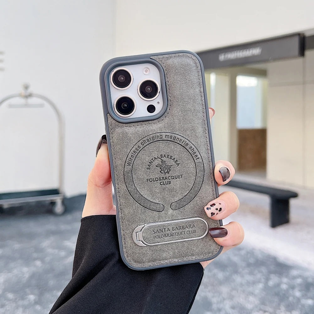 Wireless Charging PU Leather Case